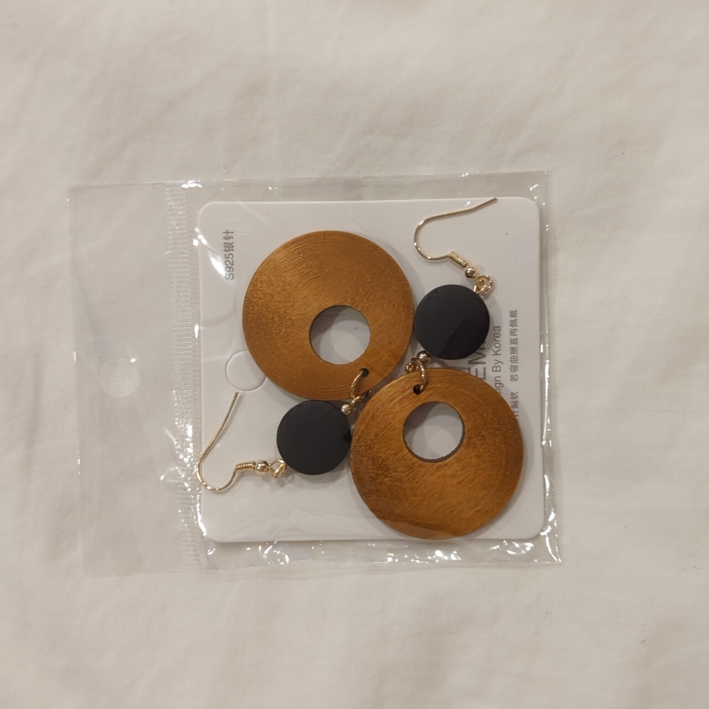 Hanging abstract earrings